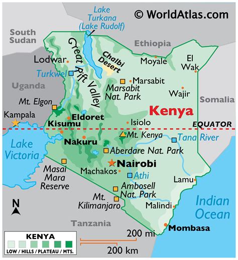 Kenya Maps & Facts .